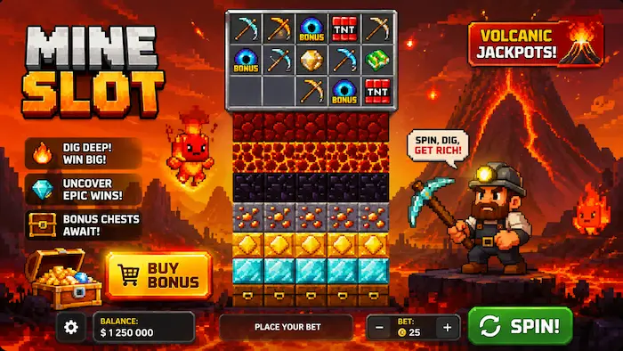 Mine Slot baner
